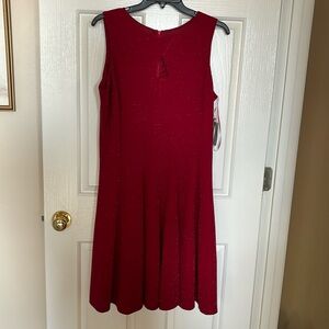 Red Sleeveless Dress. Size 12. NWT